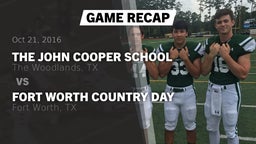 Recap: The John Cooper School vs. Fort Worth Country Day  2016