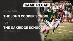 Recap: The John Cooper School vs. The Oakridge School 2016