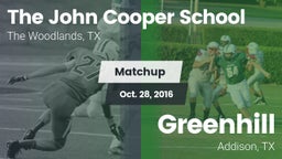 Matchup: John Cooper School vs. Greenhill  2016