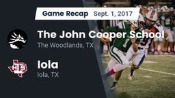 Recap: The John Cooper School vs. Iola  2017