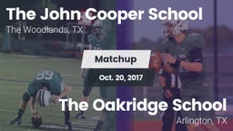 Matchup: John Cooper School vs. The Oakridge School 2017