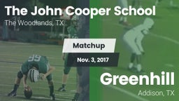 Matchup: John Cooper School vs. Greenhill  2017