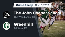 Recap: The John Cooper School vs. Greenhill  2017