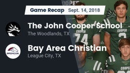 Recap: The John Cooper School vs. Bay Area Christian  2018