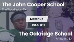Matchup: John Cooper School vs. The Oakridge School 2018