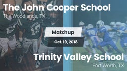 Matchup: John Cooper School vs. Trinity Valley School 2018