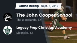Recap: The John Cooper School vs. Legacy Prep Christian Academy 2019
