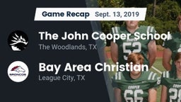 Recap: The John Cooper School vs. Bay Area Christian  2019