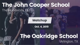 Matchup: John Cooper School vs. The Oakridge School 2019