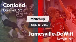 Matchup: Cortland  vs. Jamesville-DeWitt  2016