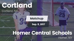 Matchup: Cortland  vs. Homer Central Schools 2017