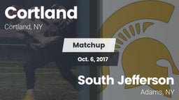 Matchup: Cortland  vs. South Jefferson  2017