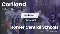 Matchup: Cortland  vs. Homer Central Schools 2019