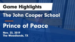 The John Cooper School vs Prince of Peace  Game Highlights - Nov. 23, 2019