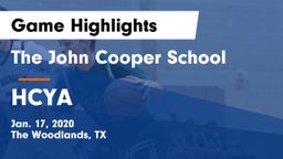 The John Cooper School vs HCYA Game Highlights - Jan. 17, 2020