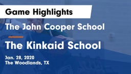 The John Cooper School vs The Kinkaid School Game Highlights - Jan. 28, 2020