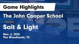 The John Cooper School vs Salt & Light Game Highlights - Nov. 6, 2020