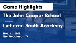 The John Cooper School vs Lutheran South Academy Game Highlights - Nov. 12, 2020