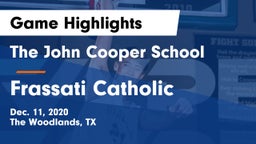 The John Cooper School vs Frassati Catholic  Game Highlights - Dec. 11, 2020