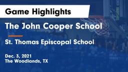 The John Cooper School vs St. Thomas Episcopal School Game Highlights - Dec. 3, 2021