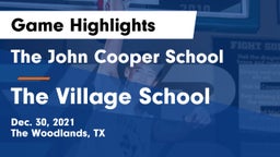 The John Cooper School vs The Village School Game Highlights - Dec. 30, 2021