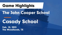 The John Cooper School vs Casady School Game Highlights - Feb. 10, 2023