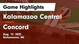 Kalamazoo Central  vs Concord  Game Highlights - Aug. 19, 2023