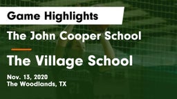 The John Cooper School vs The Village School Game Highlights - Nov. 13, 2020