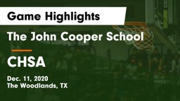 The John Cooper School vs CHSA Game Highlights - Dec. 11, 2020