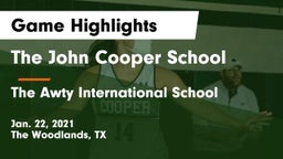 The John Cooper School vs The Awty International School Game Highlights - Jan. 22, 2021