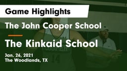 The John Cooper School vs The Kinkaid School Game Highlights - Jan. 26, 2021