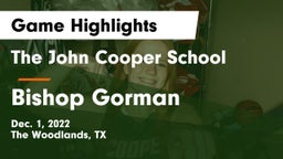 The John Cooper School vs Bishop Gorman  Game Highlights - Dec. 1, 2022