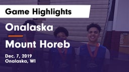 Onalaska  vs Mount Horeb  Game Highlights - Dec. 7, 2019