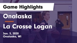 Onalaska  vs La Crosse Logan Game Highlights - Jan. 3, 2020