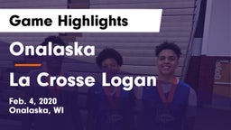 Onalaska  vs La Crosse Logan Game Highlights - Feb. 4, 2020