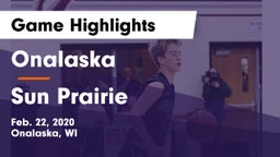 Onalaska  vs Sun Prairie Game Highlights - Feb. 22, 2020