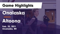 Onalaska  vs Altoona  Game Highlights - Feb. 25, 2021