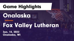 Onalaska  vs Fox Valley Lutheran  Game Highlights - Jan. 14, 2022