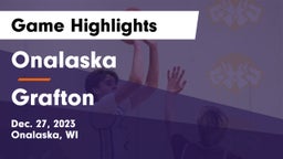 Onalaska  vs Grafton  Game Highlights - Dec. 27, 2023