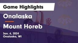 Onalaska  vs Mount Horeb  Game Highlights - Jan. 6, 2024
