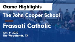 The John Cooper School vs Frassati Catholic  Game Highlights - Oct. 9, 2020