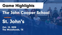 The John Cooper School vs St. John's  Game Highlights - Oct. 15, 2020