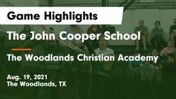 The John Cooper School vs The Woodlands Christian Academy  Game Highlights - Aug. 19, 2021