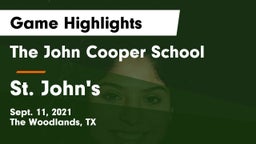 The John Cooper School vs St. John's  Game Highlights - Sept. 11, 2021