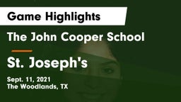 The John Cooper School vs St. Joseph's Game Highlights - Sept. 11, 2021