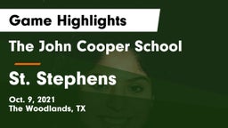 The John Cooper School vs St. Stephens Game Highlights - Oct. 9, 2021
