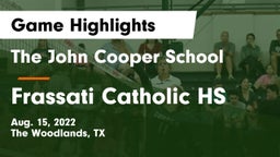 The John Cooper School vs Frassati Catholic HS Game Highlights - Aug. 15, 2022
