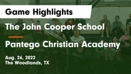 The John Cooper School vs Pantego Christian Academy Game Highlights - Aug. 26, 2022