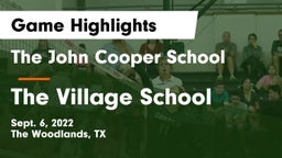 The John Cooper School vs The Village School Game Highlights - Sept. 6, 2022