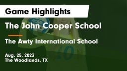 The John Cooper School vs The Awty International School Game Highlights - Aug. 25, 2023